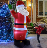 Juskys XXL Weihnachtsmann 🧑‍🎄250 cm aufblasbar & beleuchtet mit LED für 27,96 € inkl. Versand