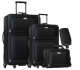 KESSER® 4tlg Trolley Kofferset | Reisekoffer Set mit Rollen | Komplettes Business 4er Set