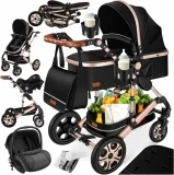 KESSER® Loops 4 in 1 Kombikinderwagen inkl. Babywanne & Buggy (4 Farben)