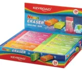 KEYROAD Radiergummi NEON/Radierer für Bleistift und Buntstift/ 20 Stücke für 4,50 € inkl. Versand (0,23 €/Stk.)