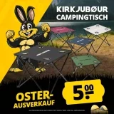 KIRKJUBØUR Solkatt Faltbarer Campingtisch