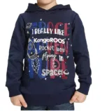 KangaROOS Kinder Hoodie mit großem Front-Print Kapuzen-Pullover 68534567 Navy für 11,86 € inkl. Versand (statt 22,99 €)