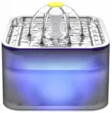 Katzenbrunnen 3L – Edelstahl Wasserbrunnen für Katzen mit LED-Licht für 19,99 € inkl. Prime-Versand (statt 39,99 €)
