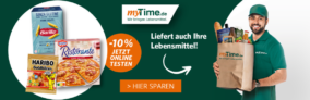 myTime: 10 % Rabatt auf fast alles (50 € MBW)