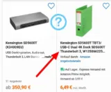 Fehler? Kensington Dockingstation SD5600T Thunderbolt 3&USB-C Duale (K34009EU)