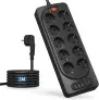 Kinglink 10-Fach Steckdosenleiste 3m mit USB für 16,99 € inkl. Prime-Versand (statt 29,99 €)
