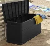Mömax Kissenbox Woody Anthrazit Kunststoff (117/56/45 cm) ab 23,61 € ABHOLUNG (statt 50,00 €)