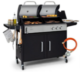 Klarstein Kingsville 2-in-1 Kombigrill für Gas und Holzkohle für 333,19 € inkl. Versand