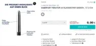 Eis DE: Klassischer Vibrator im klassischen Design & 6 Gratisartikel für 0 € (MBW 29,95 €) 🍨