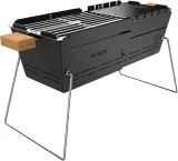 Knister Mobiler Holzkohle-Grill  Ideal Als Camping Grill & Feuerschale Für 2-6 Personen Schwarz für 47,99 € inkl. Versand (statt 69,99 €)