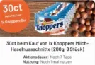 Knoppers Milch-Haselnuss-Schnitte (200g, 8 Stück) für 1,29 € [smhaggle – Penny]