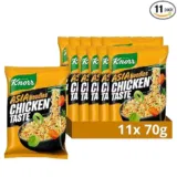 Knorr Instant Nudeln Chicken Taste 🍜11er Pack (11x 70 g) ab 4,97 € inkl. Prime-Versand