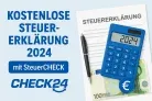 Kostenlose Steuererklärung 2024 mit SteuerCHECK von CHECK24