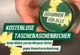 Kostenlose Taschenaschenbecher – Grüne starten Umweltaktion gegen Zigarettenkippen