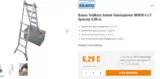 Preisfehler: Krause TeleMatic Gelenk-Teleskopleiter MONTO 4 x 5 Sprossen 6,08 m
