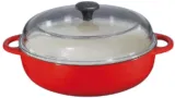 Küchenprofi Provence Bauernpfanne mit Glasdeckel 28 cm in rot
