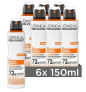 L’Oréal Men Expert 72H Deospray (6x150ml) ab 11,68 € inkl. Prime-Versand (statt 18,00 €)