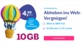 LEBARA Hello! XS Plus Allnet- und SMS-Flat + 60 Minuten in 50 Länder 4,99 € / Monat + 15 € einmalig (24 Monate Laufzeit)