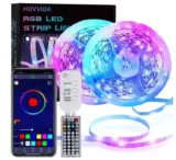 LED Strip, HOVVIDA 20M Bluetooth LED Streifen RGB 5050 12V für 10,89 € inkl. Prime-Versand (statt 16,00 €)