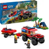 LEGO 60412 City Feuerwehrgeländewagen mit Rettungsboot für 18,09 € inkl. Prime-Versand