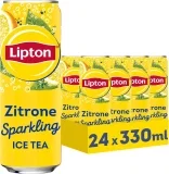 LIPTON ICE TEA Sparkling Lemon Eistee 24er Pack (24 x 0,33 l)