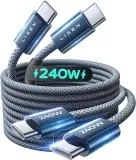 LISEN 240W Schnellladekabel USB C auf USB C Kabel (2-Stück Gr. 2M+2M bis 3.3FT+6.6FT) für 6,49 € inkl. Prime-Versand (statt 9,98 €)