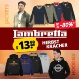 Lambretta Brand Target Herren Hoodie (3 Styles, Gr. S bis 4XL)