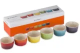 Le Creuset Mini-Förmchen-Set, 6-teilig, Rund für 25,95 € inkl. Versand (statt 34,90 €)