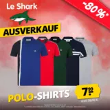 Le Shark Herren Polo-Shirt  (diverse Farben, Gr. S bis L) für 7,99 € zzgl. 3,95 € Versand