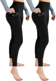 Leafigure 2er Pack Sport Leggings (mit Taschen Gym Blickdicht für Sport Yoga) für 8,99 € inkl. Prime-Versand (statt 14,99 €)