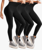 Leafigure Damen Leggings High Waist 3 Packs Gr. S bis XXL für 14,99 € (Prime) statt 22,99 €