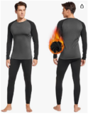 Leeboom Thermounterwäsche Herren Atmungsaktiv Innenfleece für 11,99 € inkl. Prime Versand (statt 19,99 €)