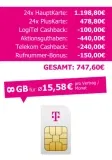 Logitel: 2 x Telekom MagentaMobil M Allnet/SMS Flat Unlimited 5G für effektiv 15,58 € pro Monat und SIM-Karte