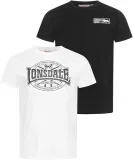 Lonsdale Herren T-Shirt Normale Passform Doppelpack CLONKEEN (Gr. S bis L) für 15,19 € inkl. Prime-Versand (statt 23,00 €)