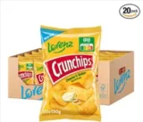 Lorenz Snack World Crunchips Cheese & Onion, 20er Pack (20 x 150 g) für 15,84 €/ 0,79 pro Tüte inkl. Prime-Versand (statt 30,39 €)