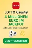 Lotto24 Neukunden: 3 Felder Lotto 6Aus49 Für 1 € (Statt 4,70 €) | Aktuell 4 Millionen Euro Im Jackpot