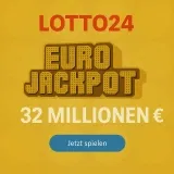 Lotto24 Neukunden: 2 Felder Eurojackpot Für 1 € (Statt 5,20 €) | Aktuell 32 Mio. € Im Jackpot