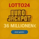 Lotto24 Neukunden: 2 Felder EuroJackpot für 1 € (statt 5,20 €) | aktuell 36 Mio. € im Jackpot