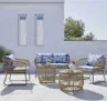 Bessagi Home Loungegarnitur inkl. Auflagen und Kissen ‚Lorella‘ für 449,25 € inkl. Versand (statt 599,00 €)
