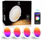 Lumary 6W LED Einbaustrahler, 16 Millionen Farben Dimmbar, Kompatibel mit Alexa, Echo,Google Home, 4 Stück