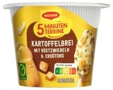 MAGGI 5 Minuten Terrine Kartoffelbrei mit Röstzwiebeln und Croutons (8x56g)