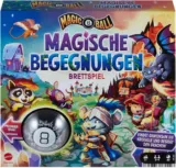 MATTEL GAMES Magic 8 Ball – Kooperatives Familien Brettspiel (für 24 Spieler ab 7 Jahren)