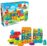 MEGA Bloks DXH35 – ABC Lernzug (mit 60 Bausteinen, DXH35) für 13,99 € inkl. Prime-Versand (statt 21,25 €)