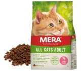 MERA Cats All Cats Lachs, Trockenfutter für ausgewachsene Katzen, getreidefrei & nachhaltig, 2 kg ab 10,70 € inkl. Versand (statt 14,99 €)