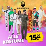 2x MIESEPETER Kostüme (27 Motive) für 29,95 € inkl. Versand