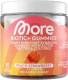 MORE Biotic+ Gummies 40 Gummies Peach Strawberry (20 Portionen an Gummibärchen)