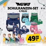 MUWO Kinder Schulranzen Set 5-teilig (9 Styles)