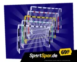 ⚽ 🥅 MUWO großes Fußballtor aus Stahl  (3 x 2 m, schwarz/weiß) + Gratis UEFA Euro 2024 Fußball ab 64,69 € inkl. Versand