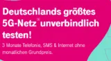 Telekom: 5G-Netz gratis testen (6 GB LTE/5G, Allnet-Flat, StreamOn Music + Gaming, Disney+)