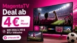 MagentaTV Deal ab 4€ im Monat – ALLE  WM Spiele 2026 in HD & RTL+ inklusive
